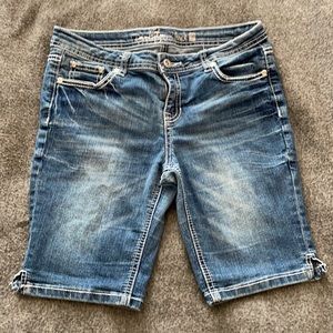 ✨3 for $12✨ Revolution by Revolt Bermuda Shorts with Embroidered Back Po…